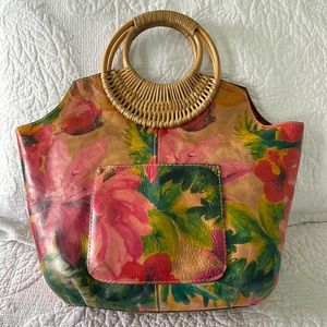 Patricia Nash Floral Leather Bag